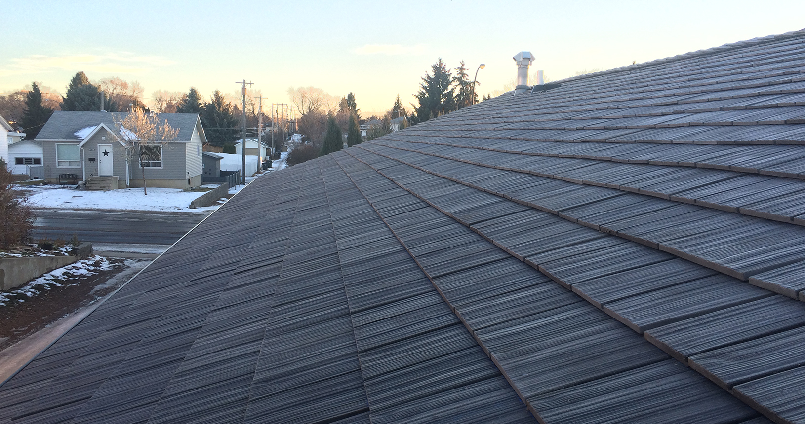 J&M Roofing Services: Wood Shingle Residential Roof